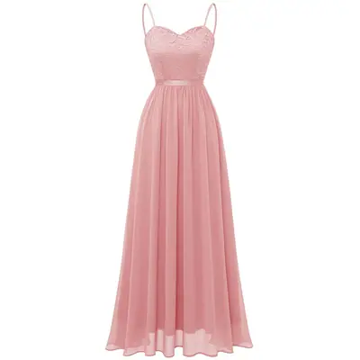 DRESSTELLS Vestido de Noche Elegante – Rosa M