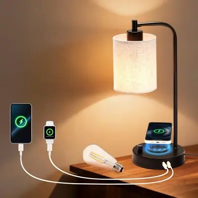 Lámpara LED de Mesita con Cargador