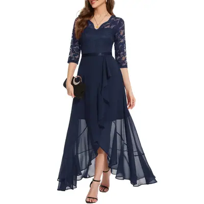 Vestido de noche encaje M