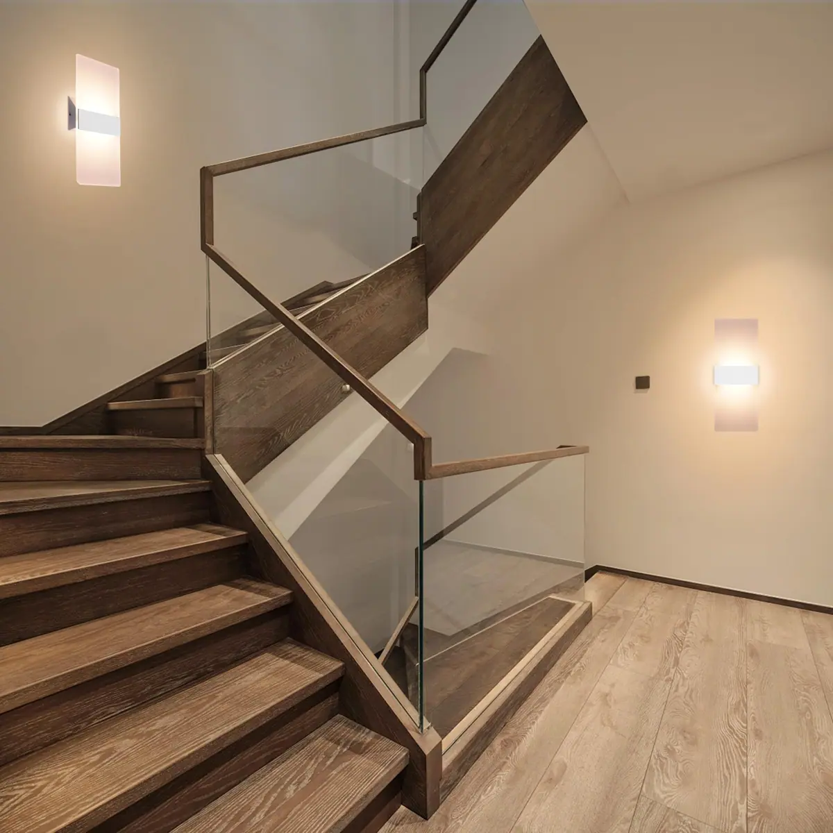 Luz de pared LED acrílica 12W 3000K moderna blanco cálido interior – Pack de 2 – foto 4