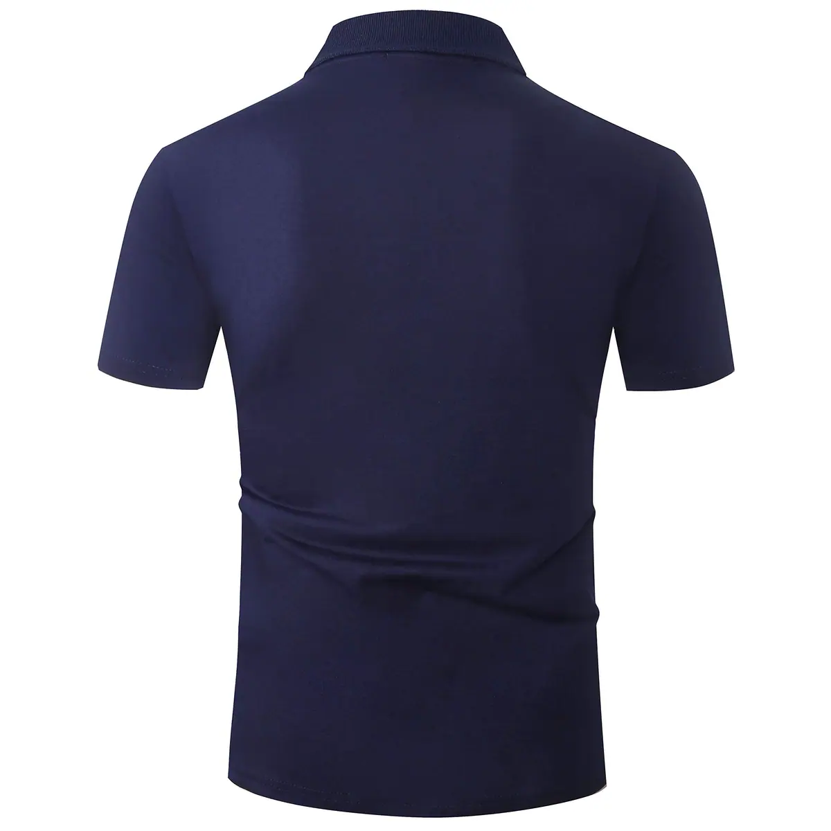 Polo hombre Patchwork verano manga corta Algodón – Negro M – foto 3