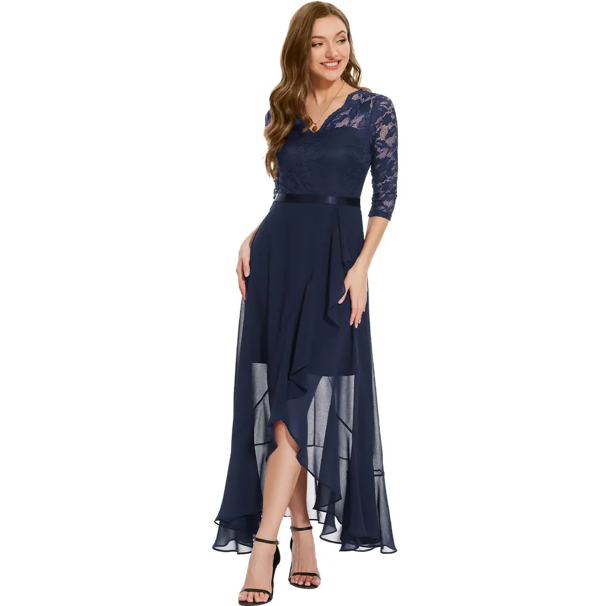 Vestido de noche encaje M – foto 3